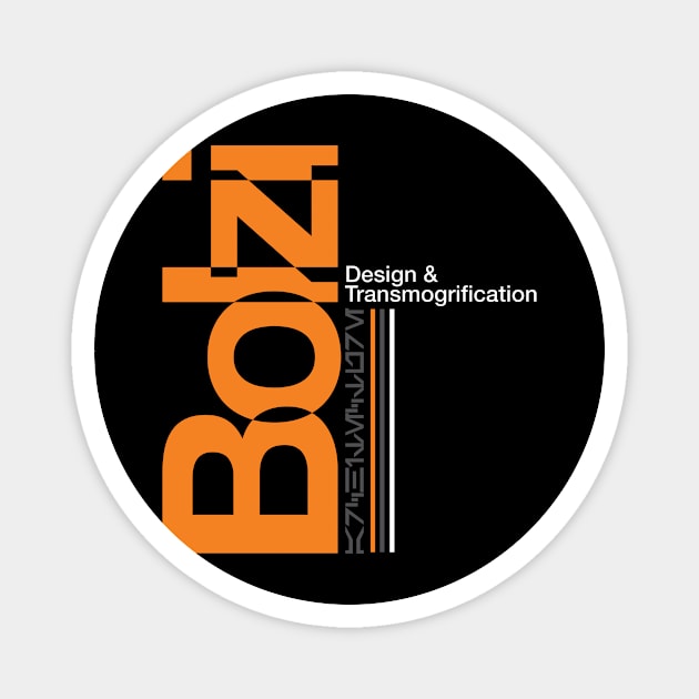 Bolzi Design & Transmogrification Magnet by MindsparkCreative